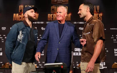 Caleb Plant vs. Trevor McCumby. Fight for the interim title of the World Boxing Association Super Middleweights