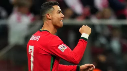 The Portuguese made it three games in a row by scoring for his side.