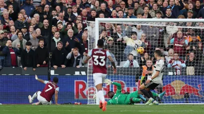 The Dutch winger's first goal of the season in the Premier League