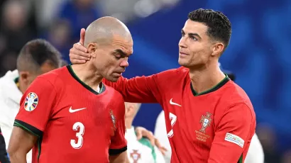 At 39 years and 284 days, Cristiano became one day past Pepe as the oldest player to score for Portugal.