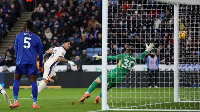 The Argentine's first goal of the season in the Premier League