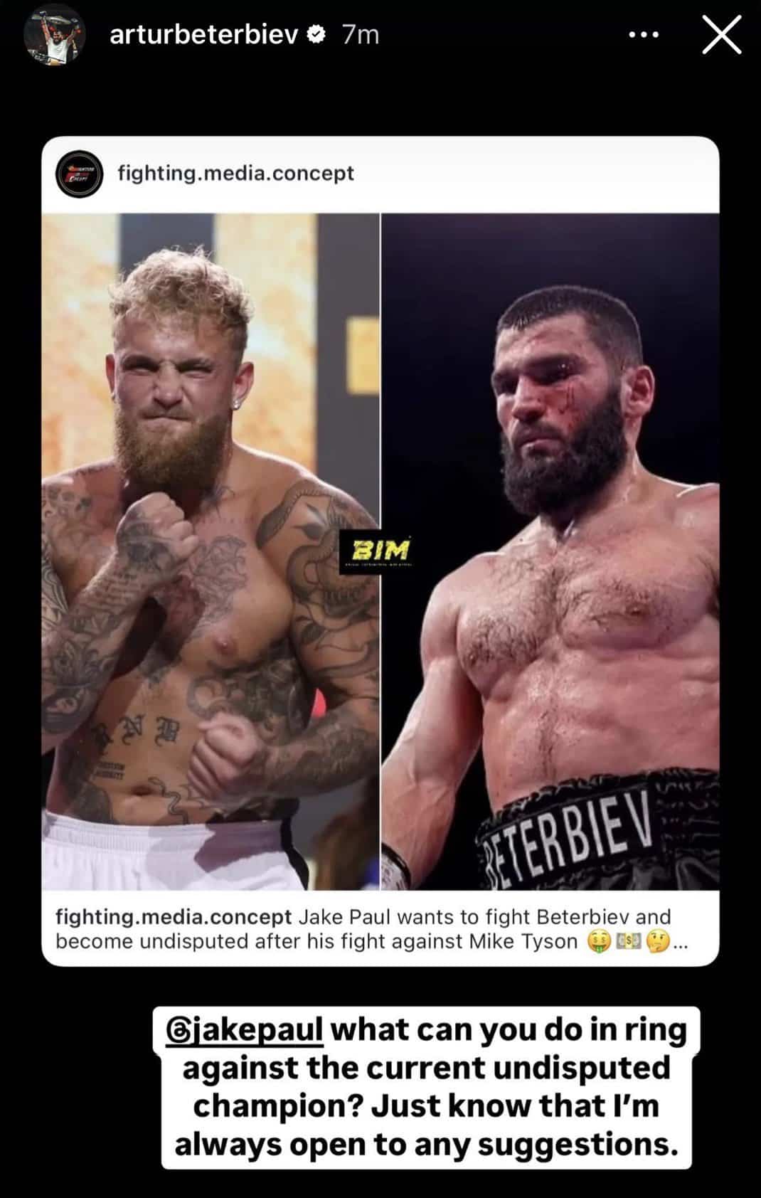 Image: Beterbiev Offers Jake Paul Title Shot: Is this a joke?