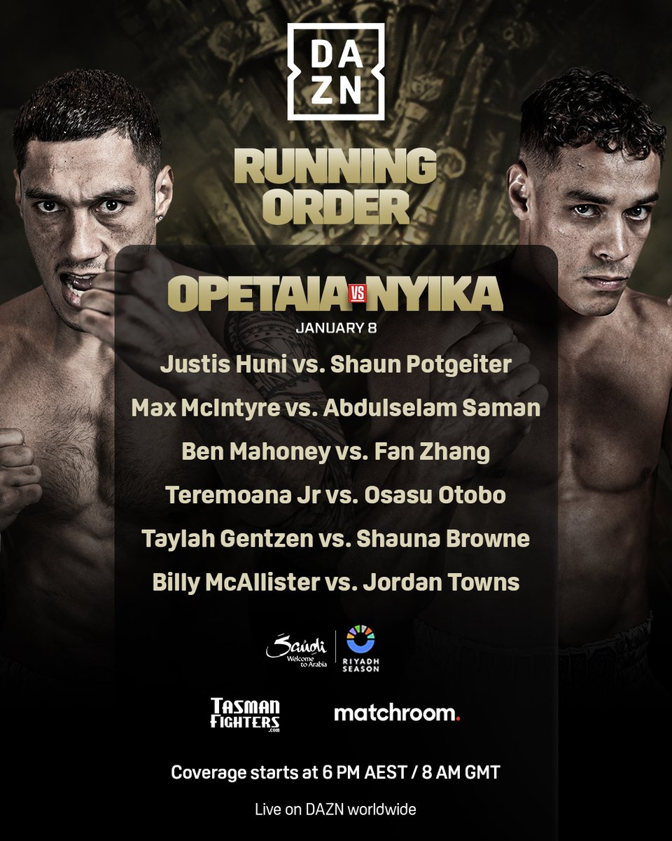 Image: Tonight's live boxing results: Opetaia vs Nyika