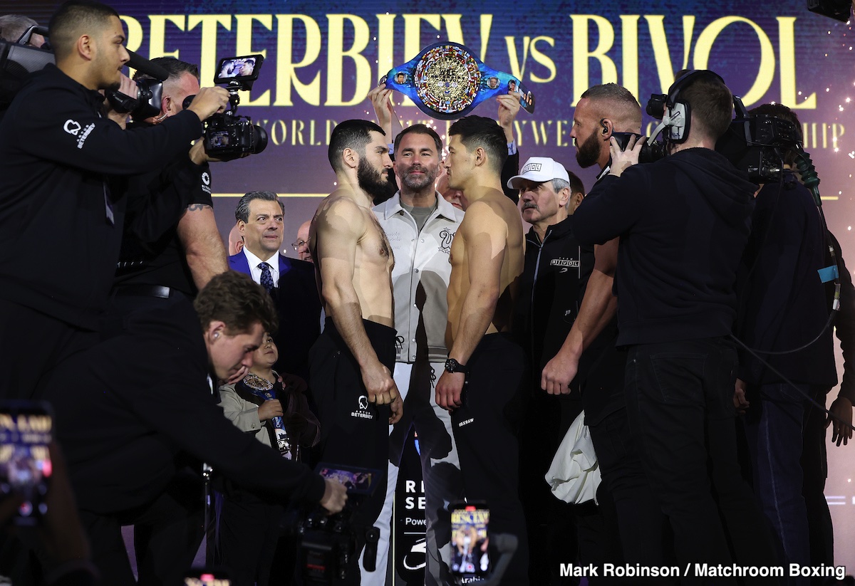 Image: Artir Beterbiev 175 vs Dmitry Bivol 174.1 - weight results for Saturday