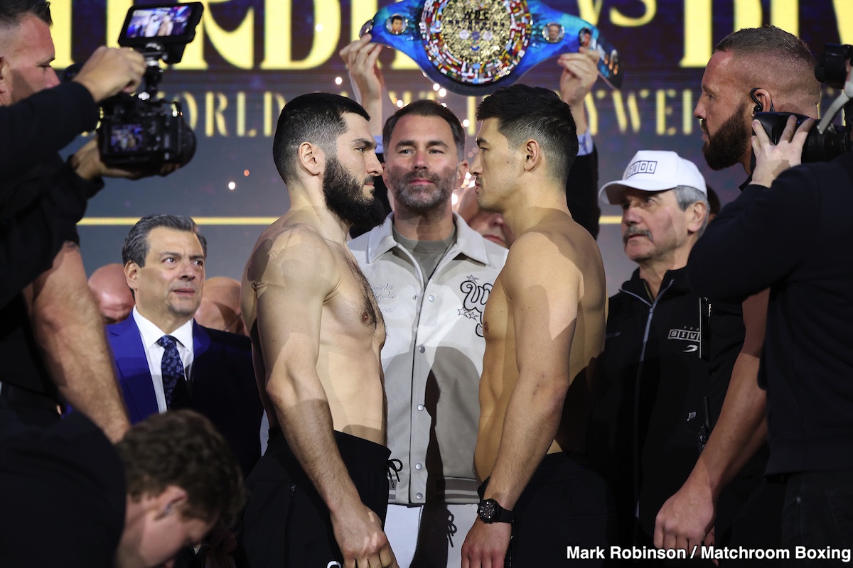 Image: Artir Beterbiev 175 vs Dmitry Bivol 174.1 - weight results for Saturday