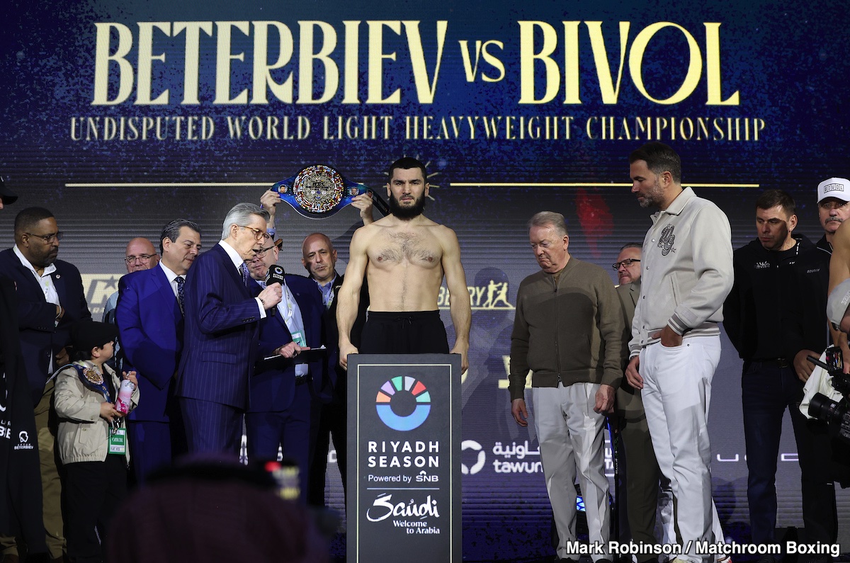 Image: Artir Beterbiev 175 vs Dmitry Bivol 174.1 - weight results for Saturday