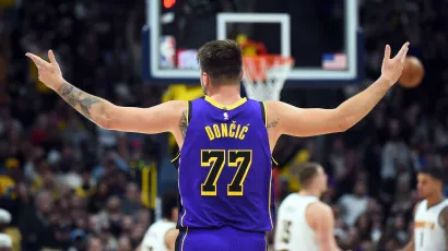 32 points, 10 Rebounds, 7 Assists and 5 robberies Luca Tonsic, Los Angeles Lakers defeated Denver Conditions and broke 9 wins